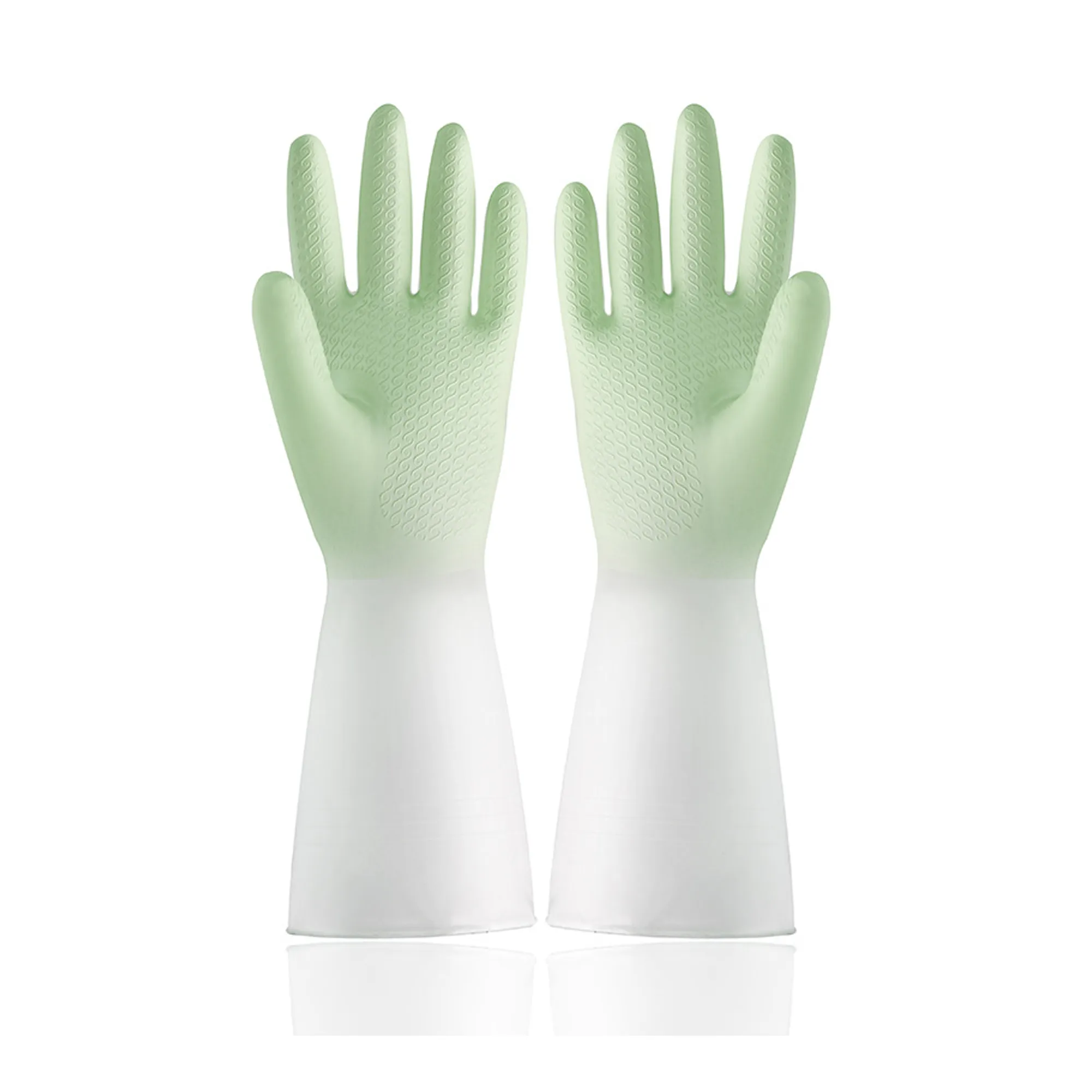 Mixing Color Kitchen Rubber Gloves 2