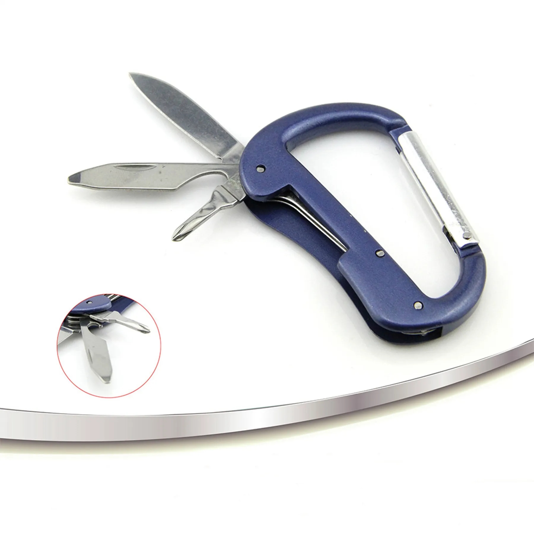 Multifunctional Screwdriver D Shape EDC Tools Carabiner 4