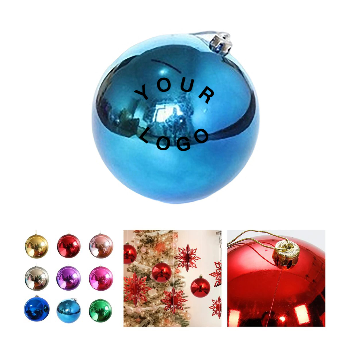 Durable Plastic Holiday Decorations with Cap 2