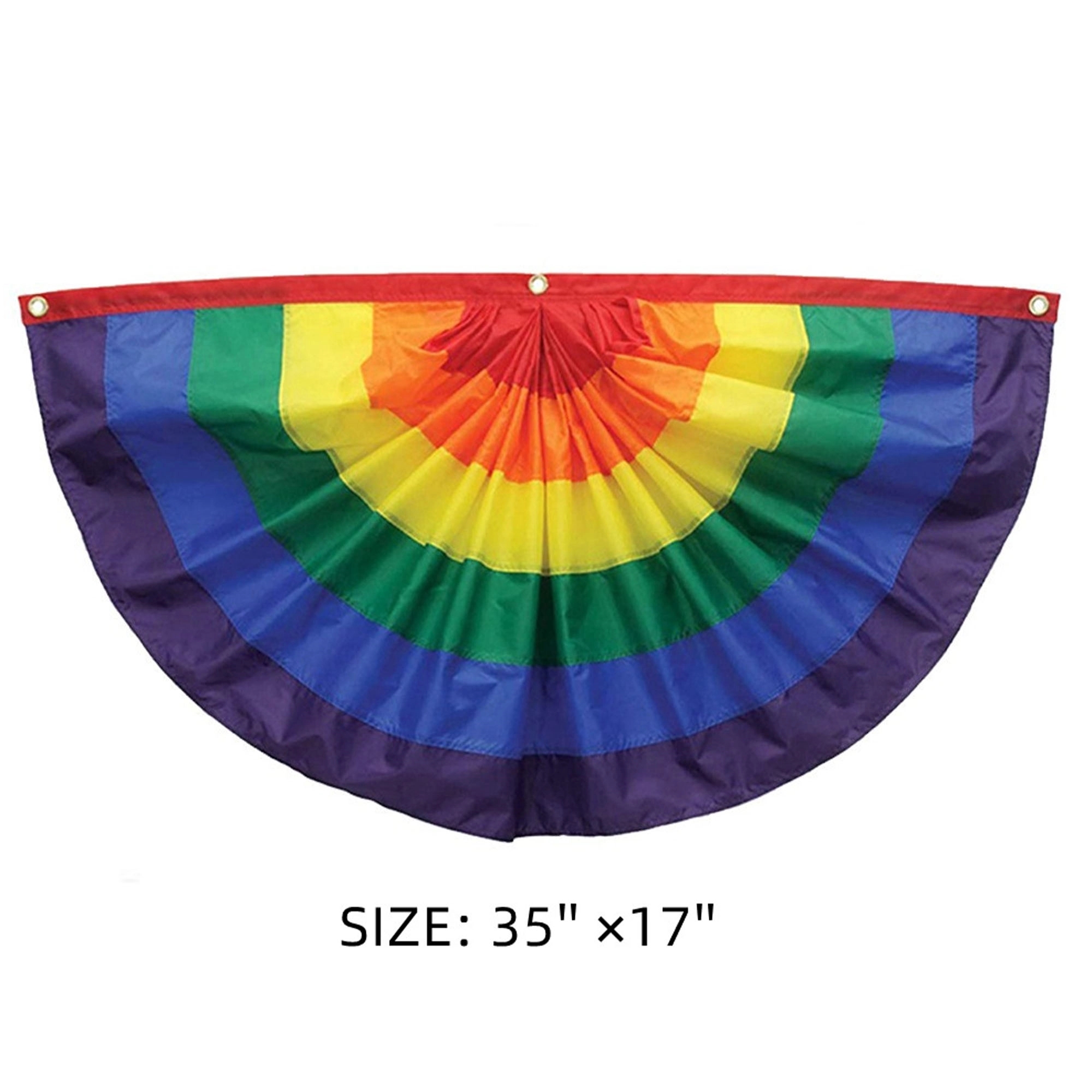 Rainbow Fan-shaped Flag 2