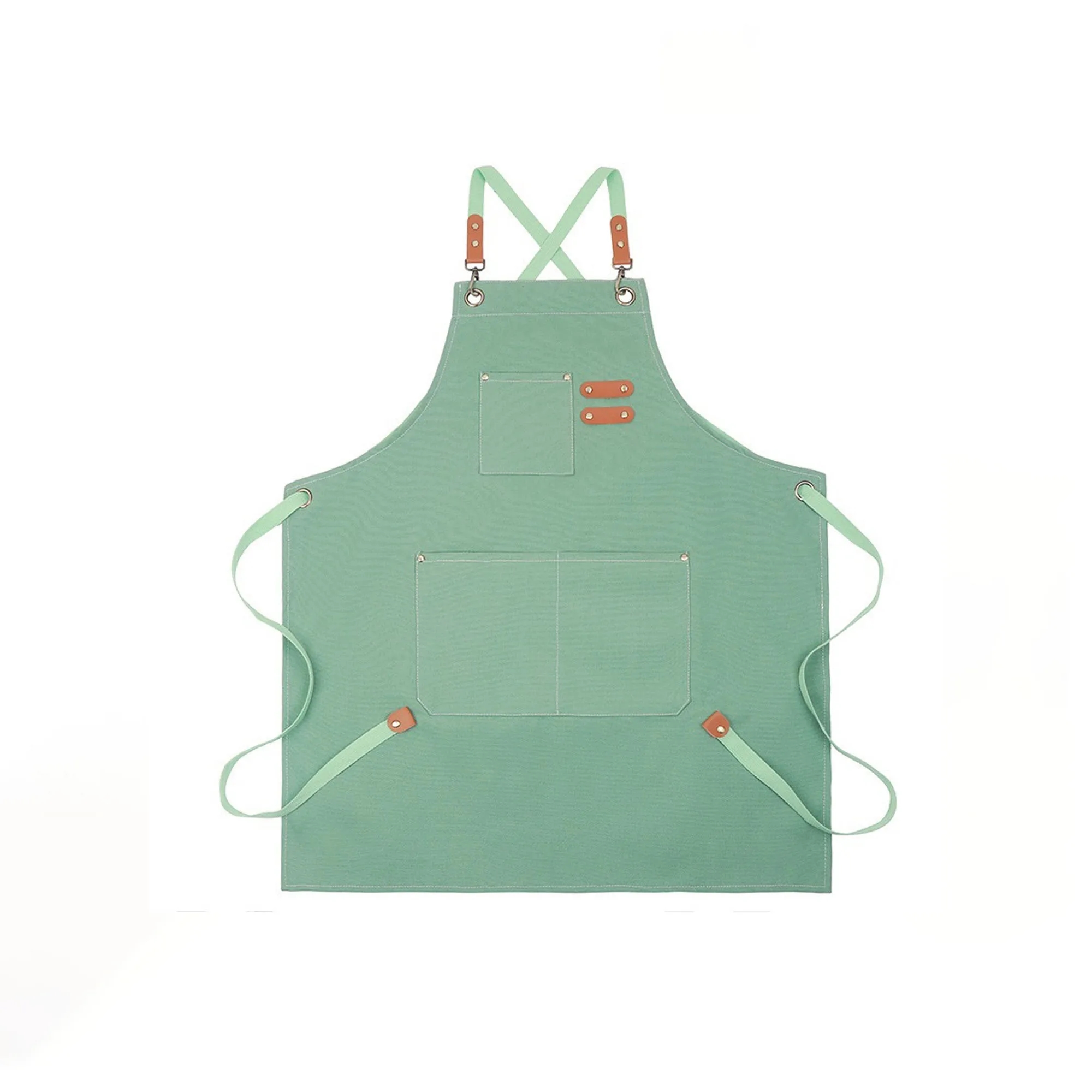 Household Oil-proof Canvas Kitchen Apron 9