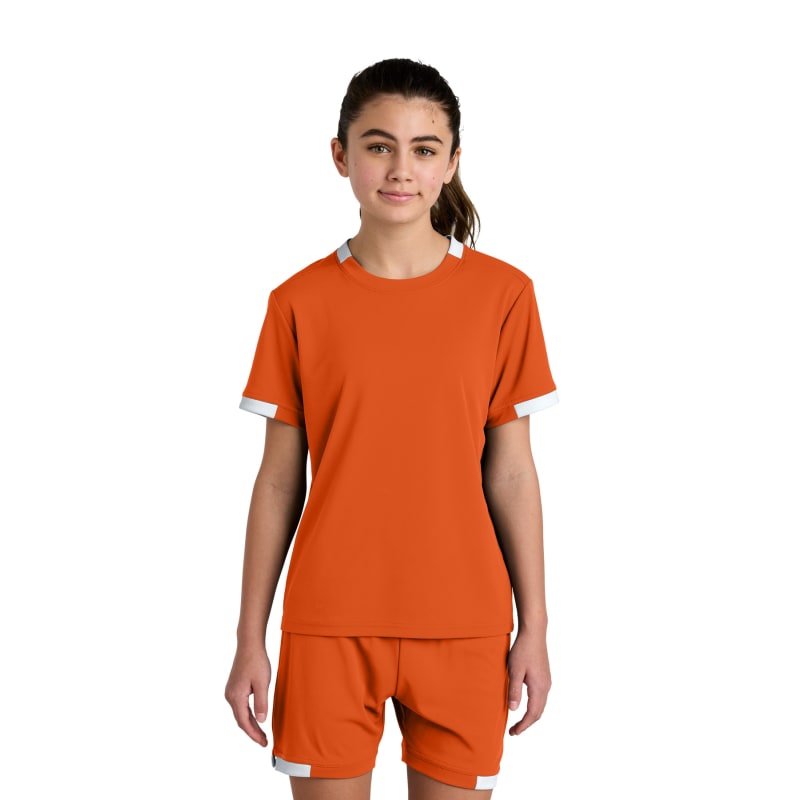 Sport-Tek Youth Club Short Sleeve Crew 35