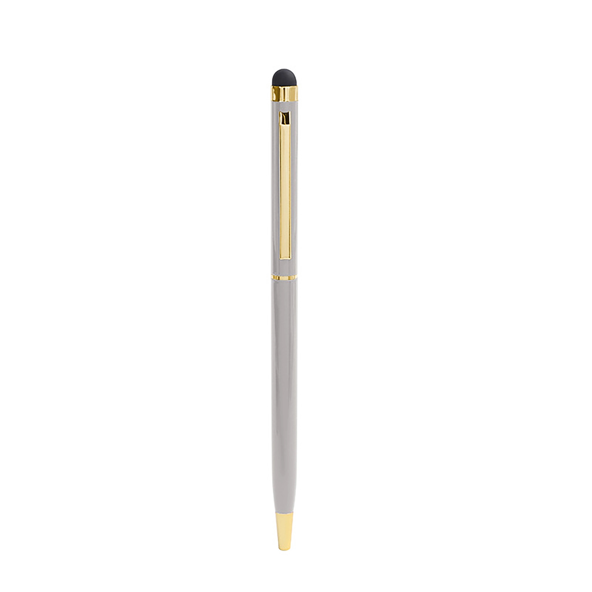 Metal Stylus Ballpoint Pen with Gold Trim 3