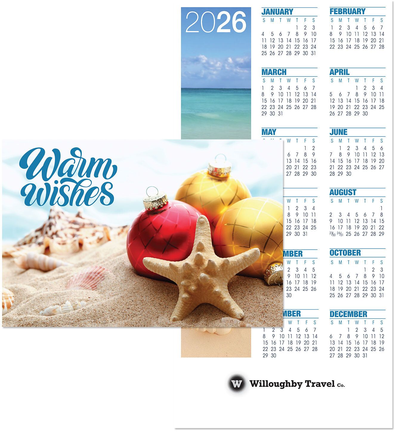 BEACH WARM WISHES CARD TO CALENDAR 4