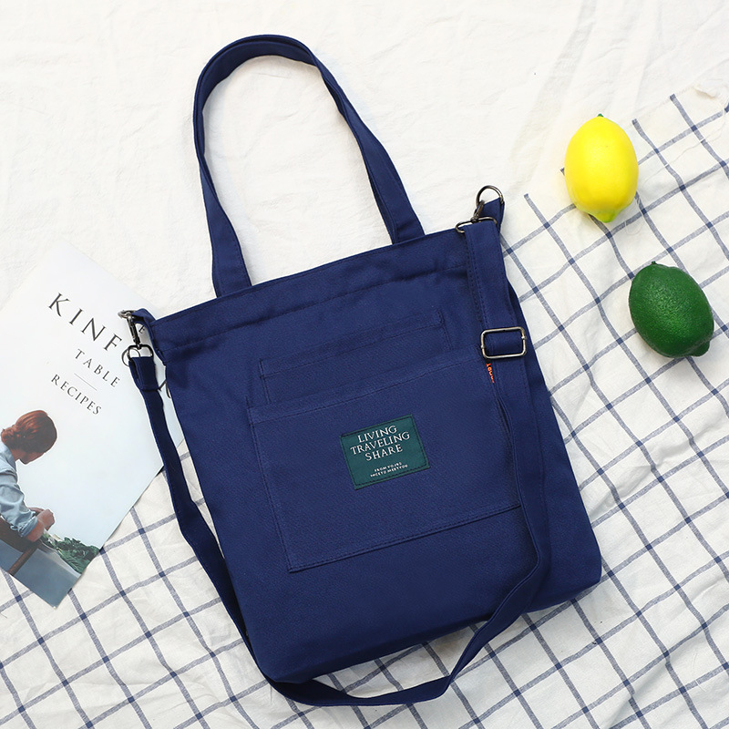 12OZ Polyester Cotton Canvas Crossbody Shoulder Bag 4
