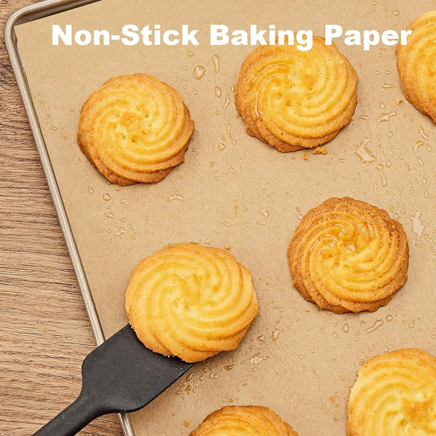 200 Pcs Non-Stick Parchment Paper Baking Sheets 1
