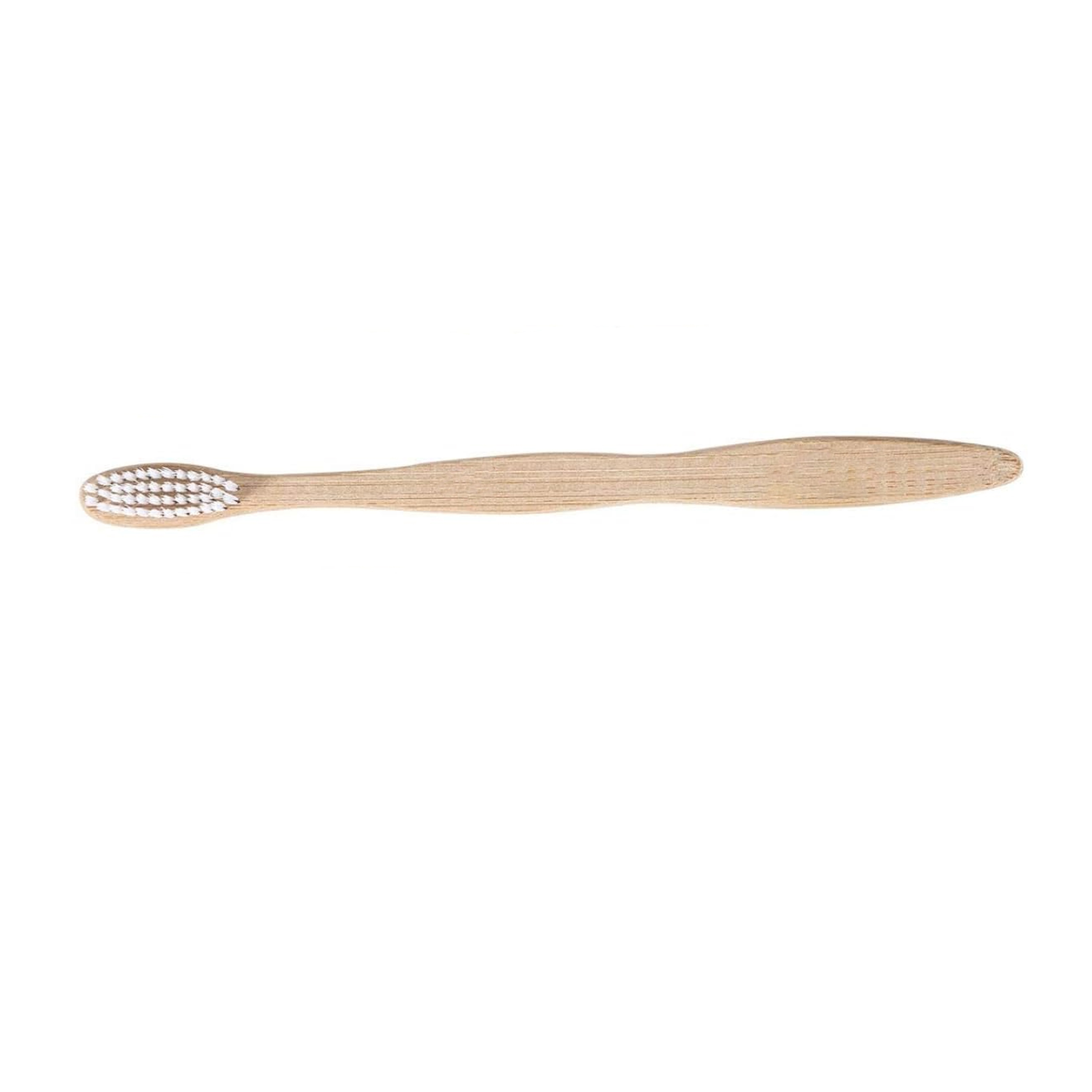 Flat Handle Bamboo Toothbrush For Adult 1