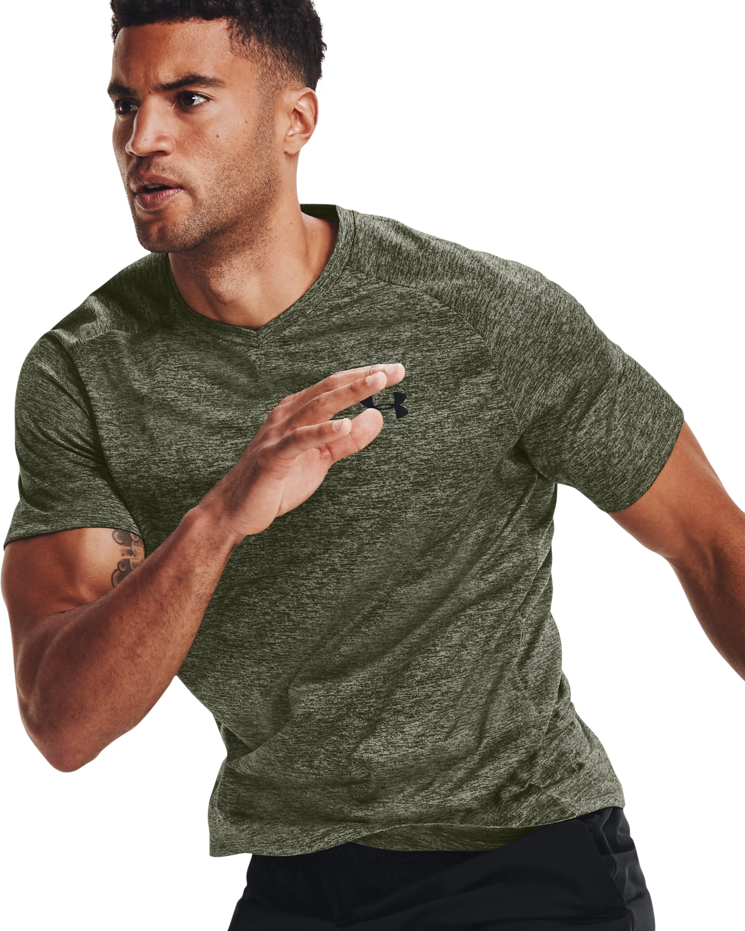 UA Tech Men's V-Neck Short Sleeve 1