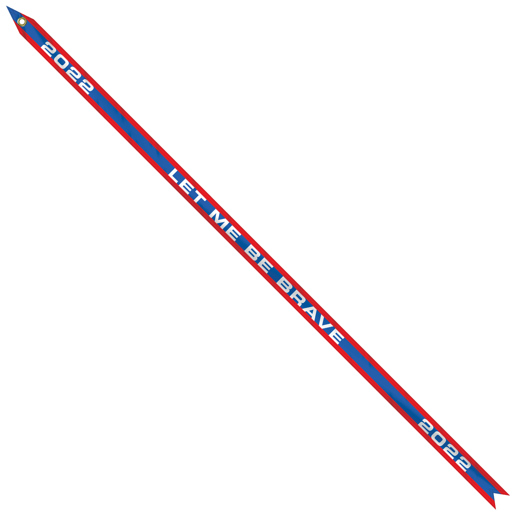 1 3/8" x 48" Custom Printed Knit Polyester Streamer 3