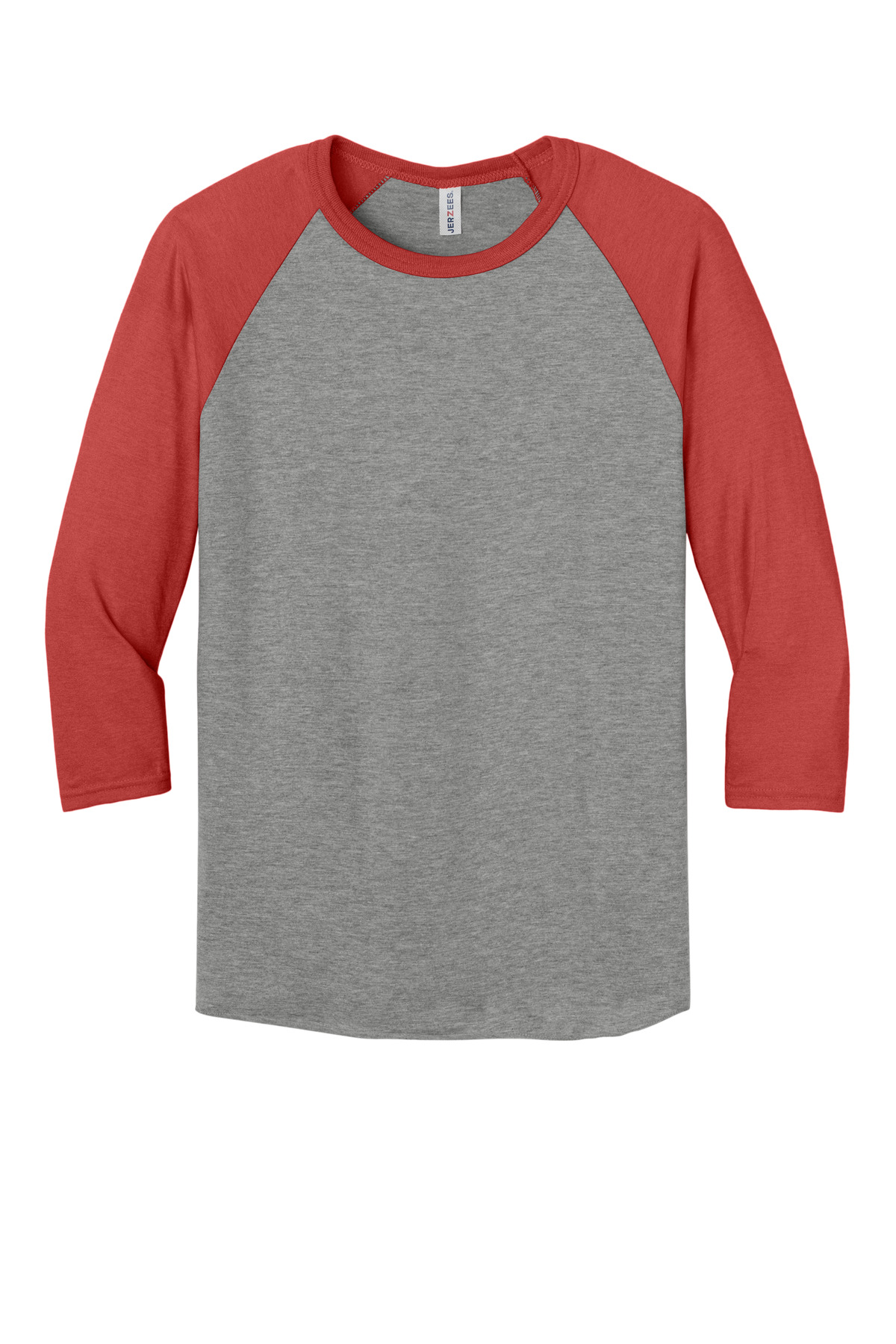 Jerzees Unisex Premium Blend Combed Ring Spun 3/4-Sleeve Raglan 560R 15