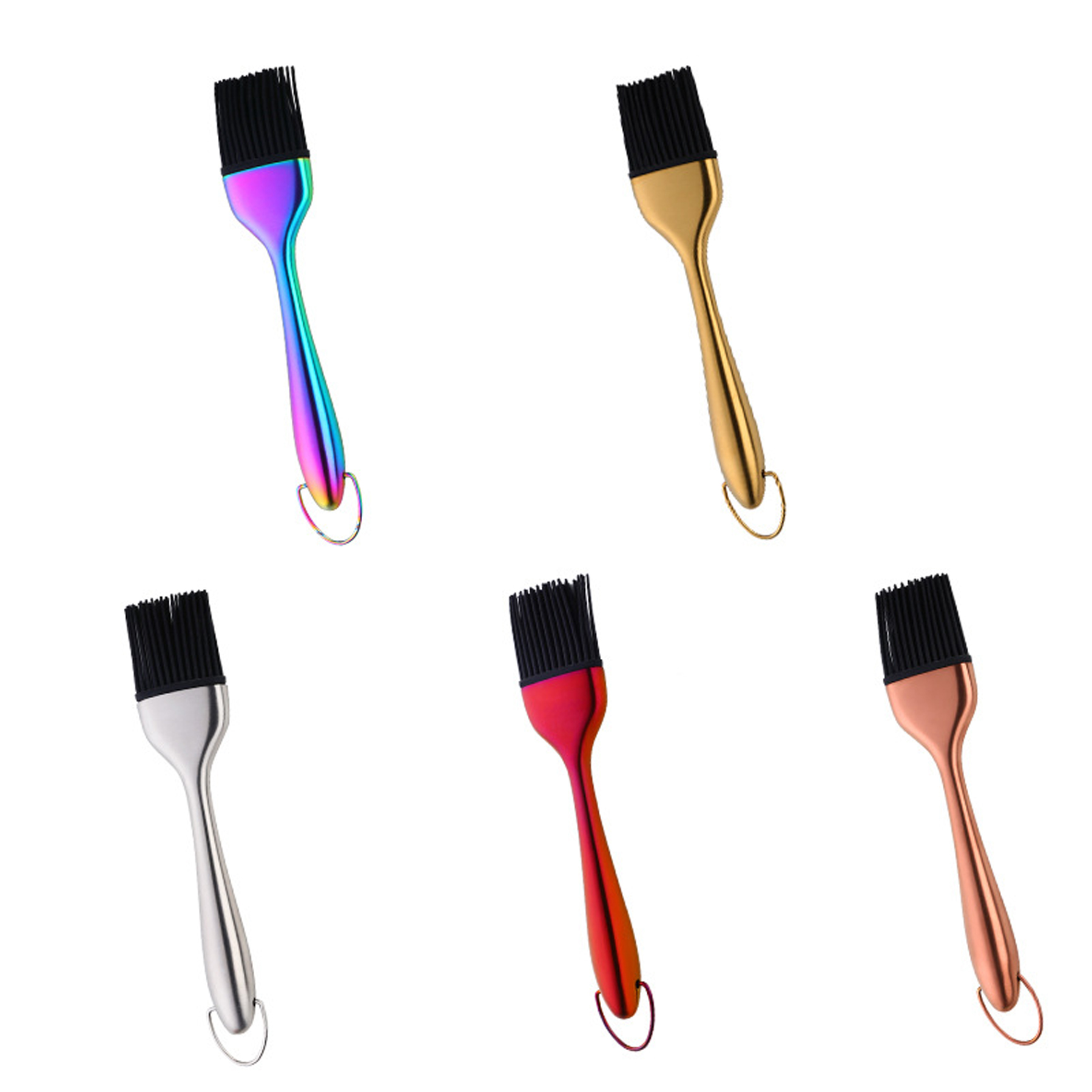 Silicone Head Stainless Steel Cleaning Brushes 2