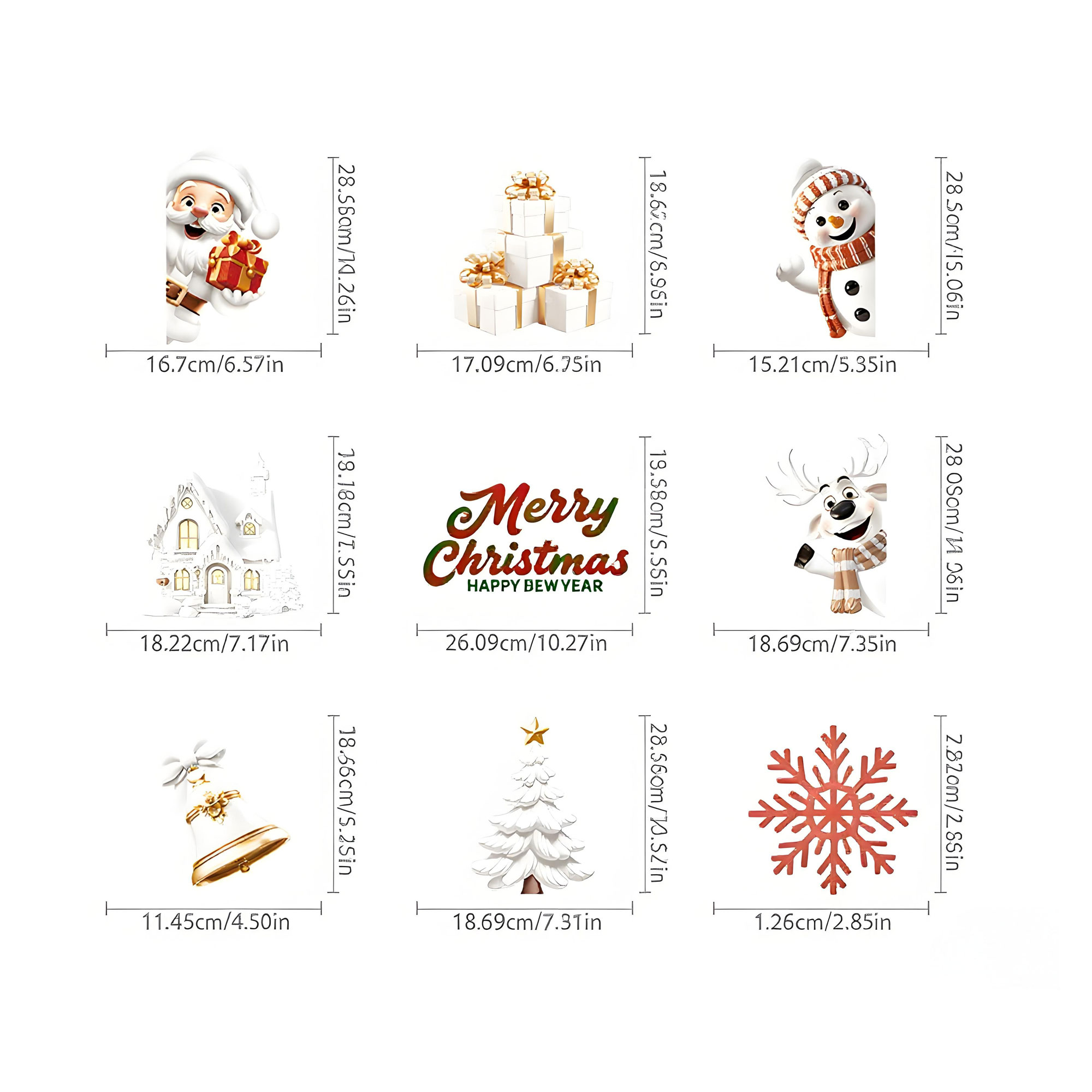 Christmas Window Decals 3