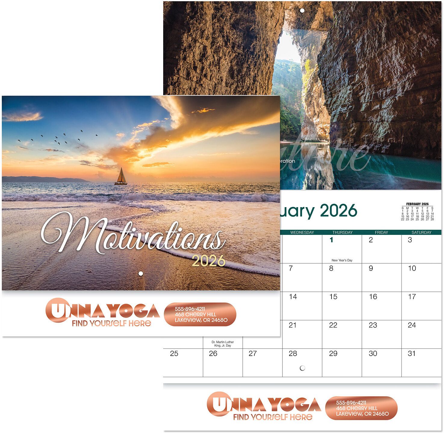 MOTIVATIONS STAPLED WALL CALENDAR 10