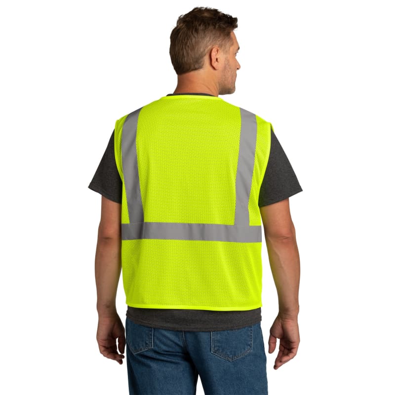 CornerStone ANSI 107 Class 2 Economy Mesh Zippered Vest. 5