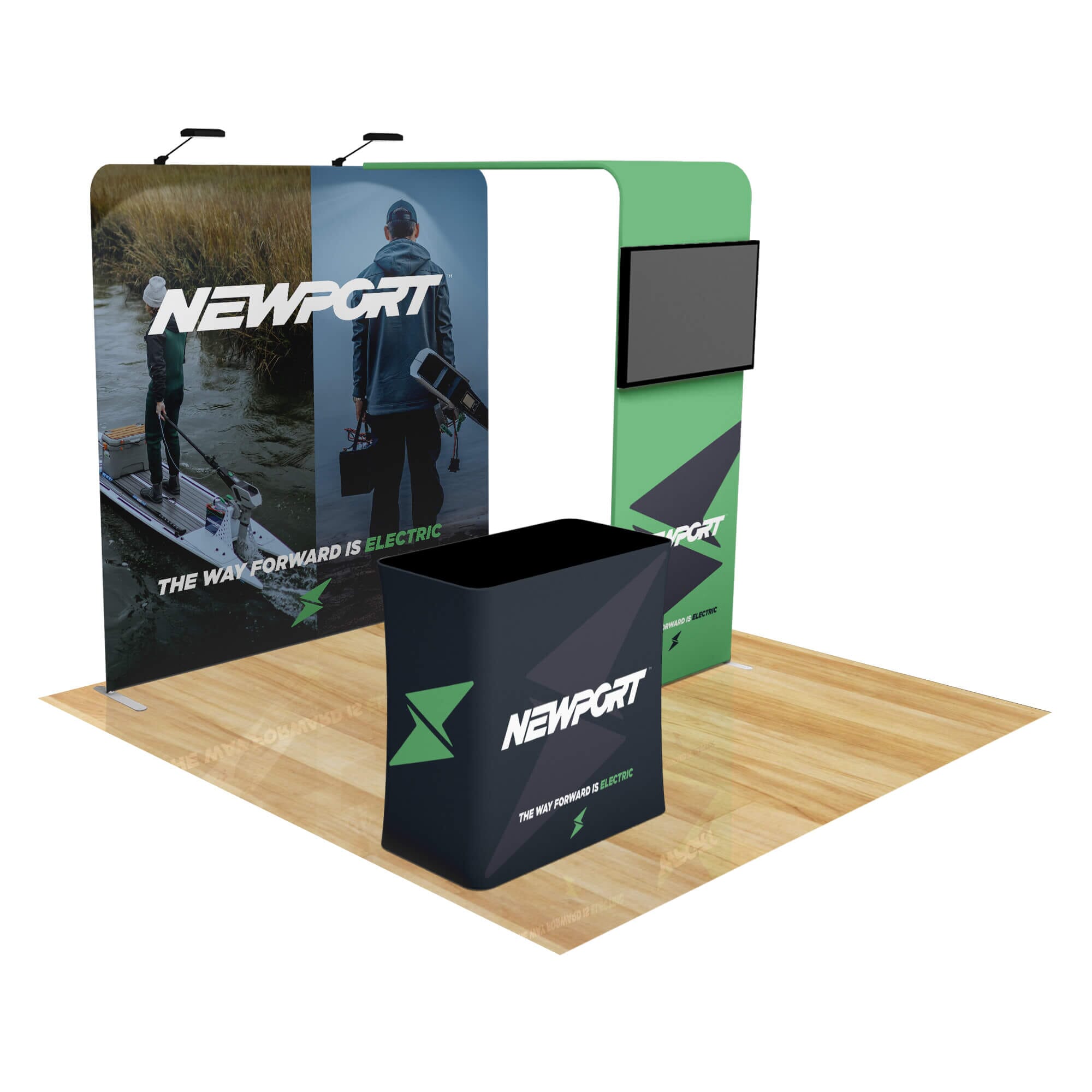 8ft Fastzip™ Bridge Archway Trade Show Booth Package 4
