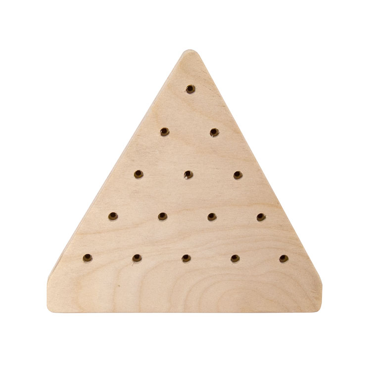 Triangle Peg Game with Extra Imprint Area