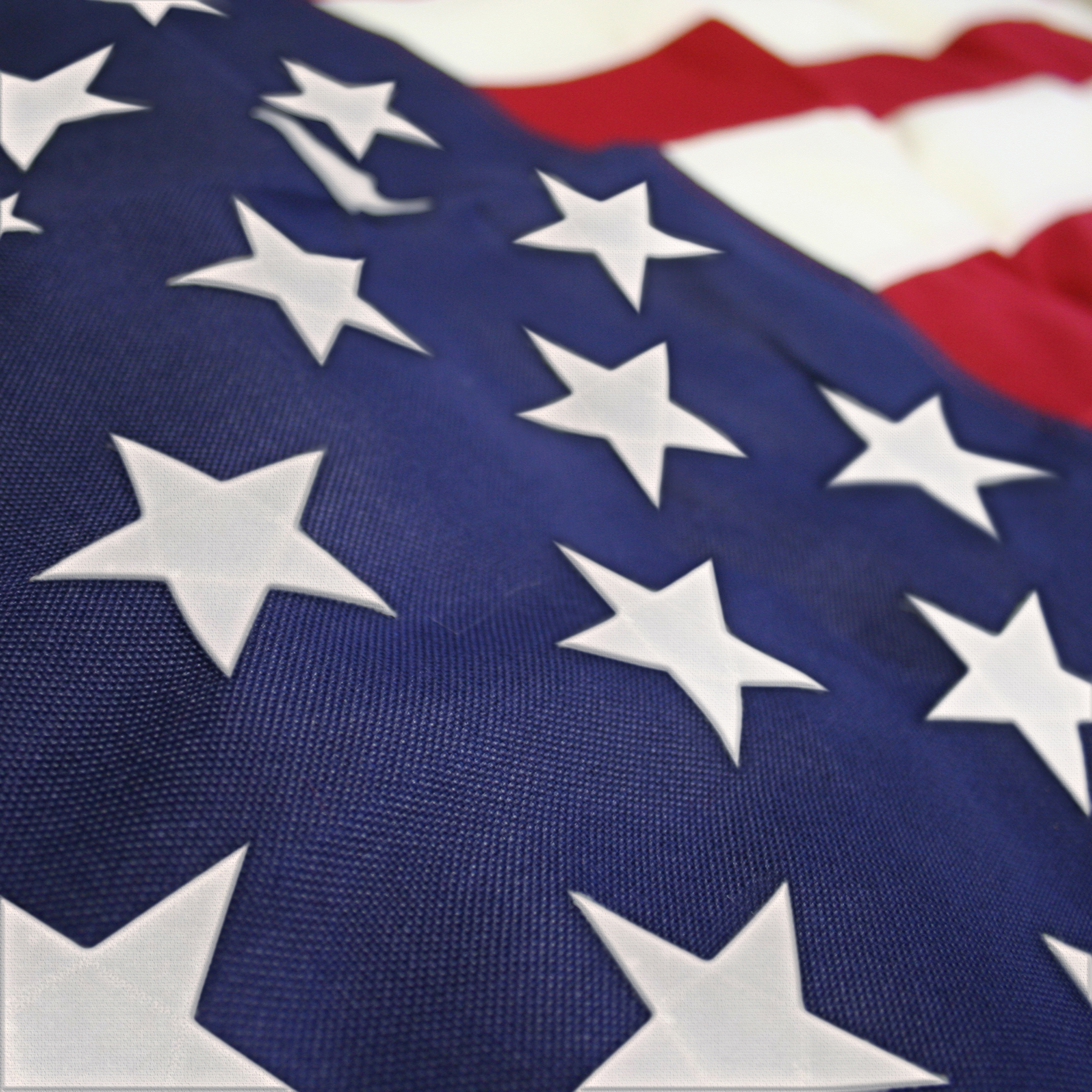 25' x 40' 2-Ply Polyester U.S. Flag with Rope and Thimble 4