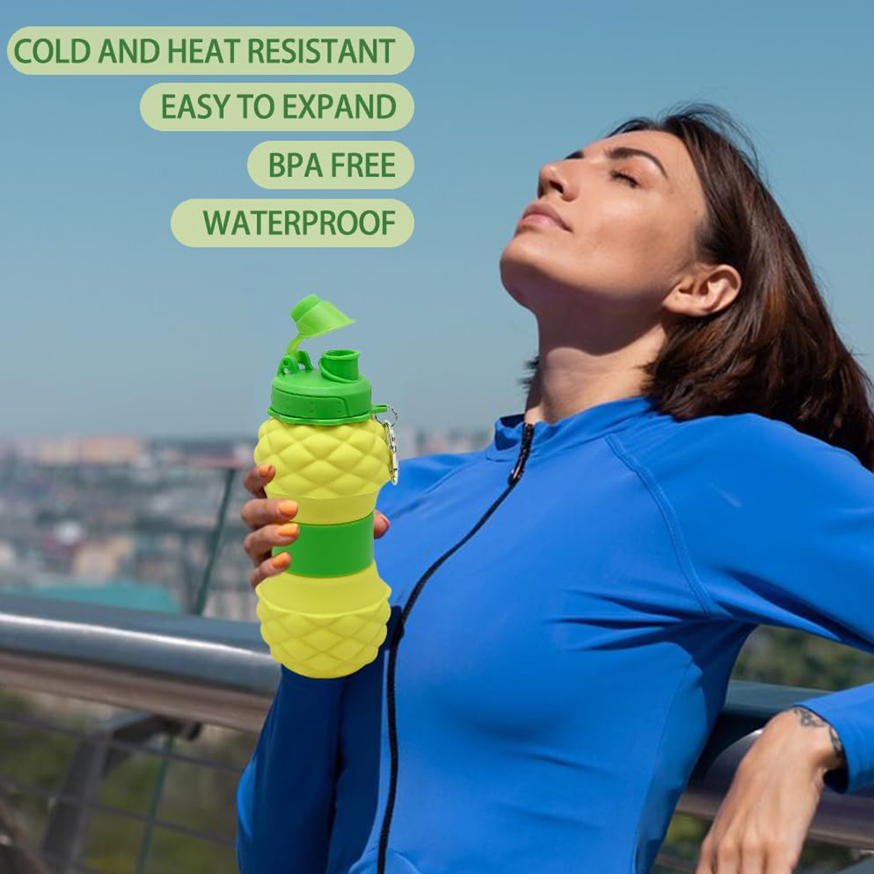 Foldable Silicone Water Bottle 4