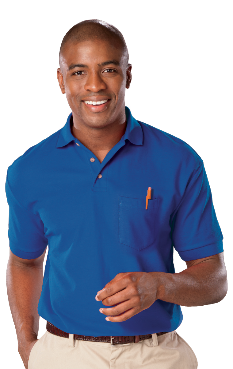 Adult Superblend Short-Sleeve Pocketed Polo 20