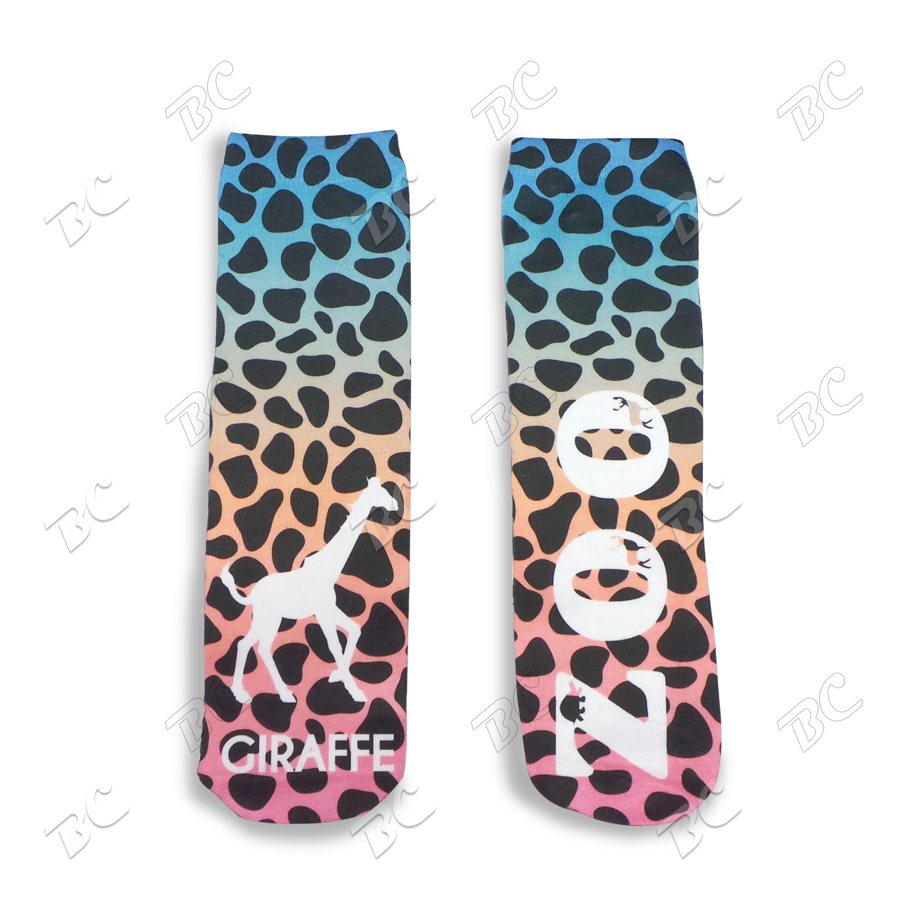 11" Full Color Kids Unisex Tube Promo Socks 2