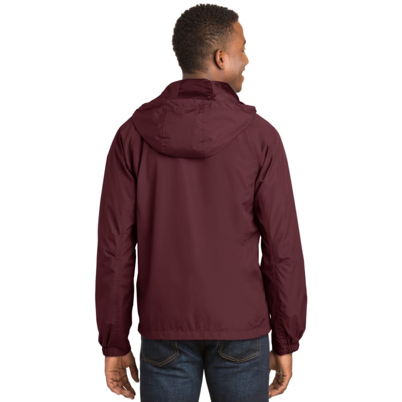 Sport-Tek Hooded Raglan Jacket. 3