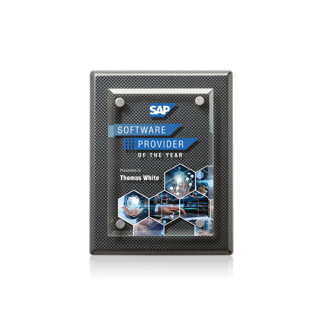 Caledon VividPrint™ Plaque - Carbon Fibre/Silver 3