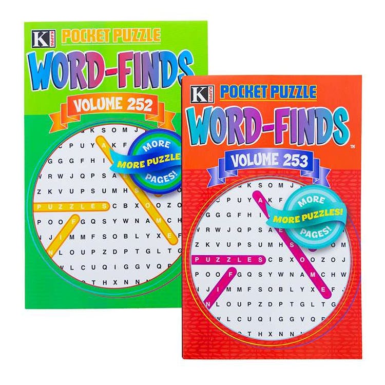 Pocket Puzzle Word Find Puzzle Books - Two Titles 1