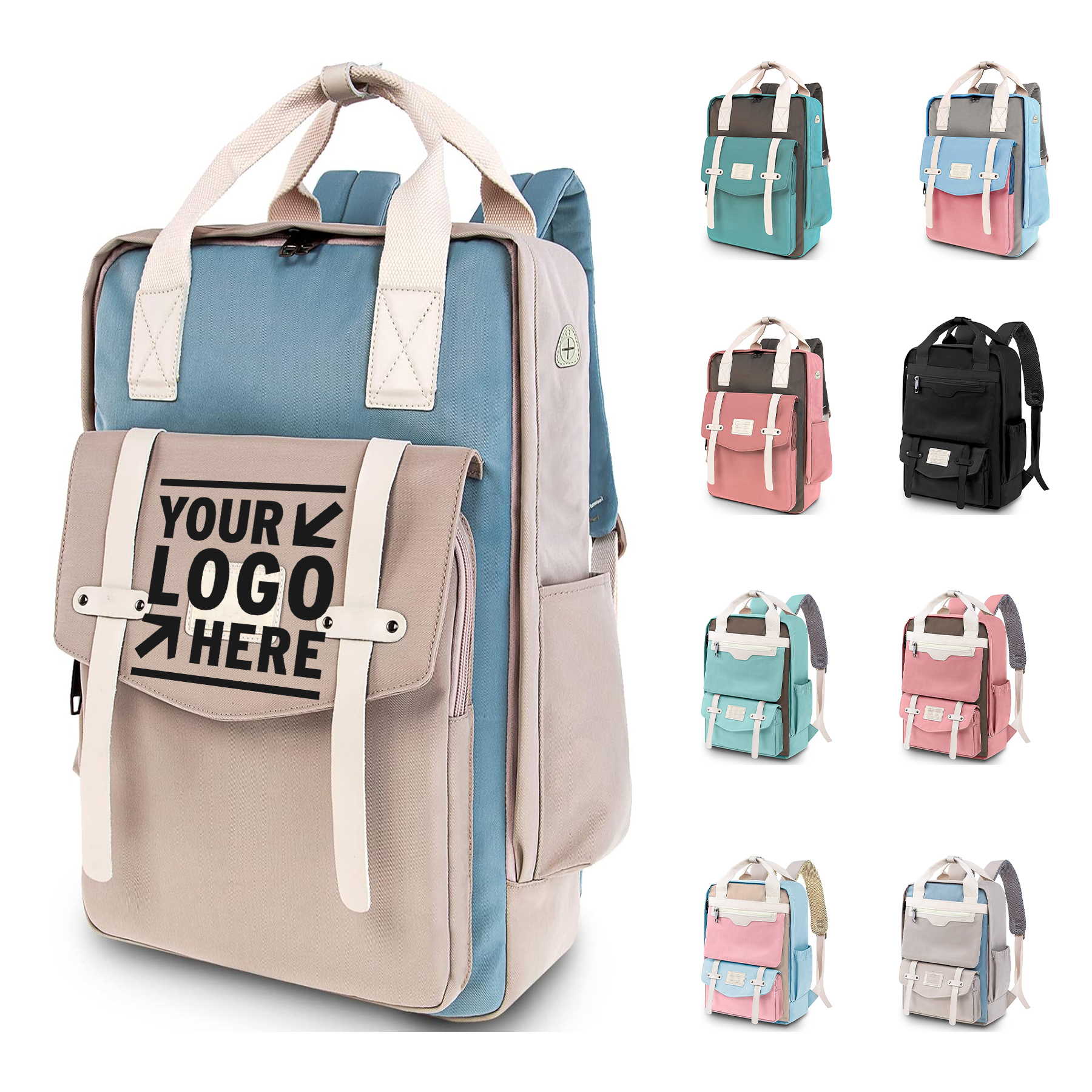 15.6 inch Women Laptop Japanese Travel Bag College Lightweight Casual Cute Backpack