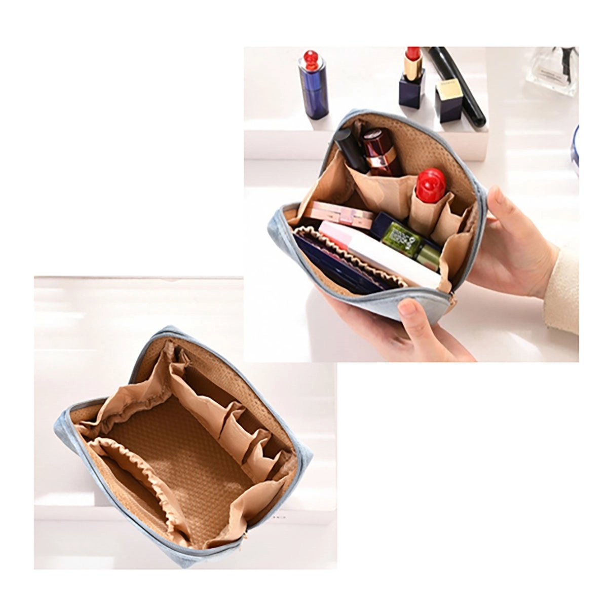 Small Velvet Cosmetic Bag 2