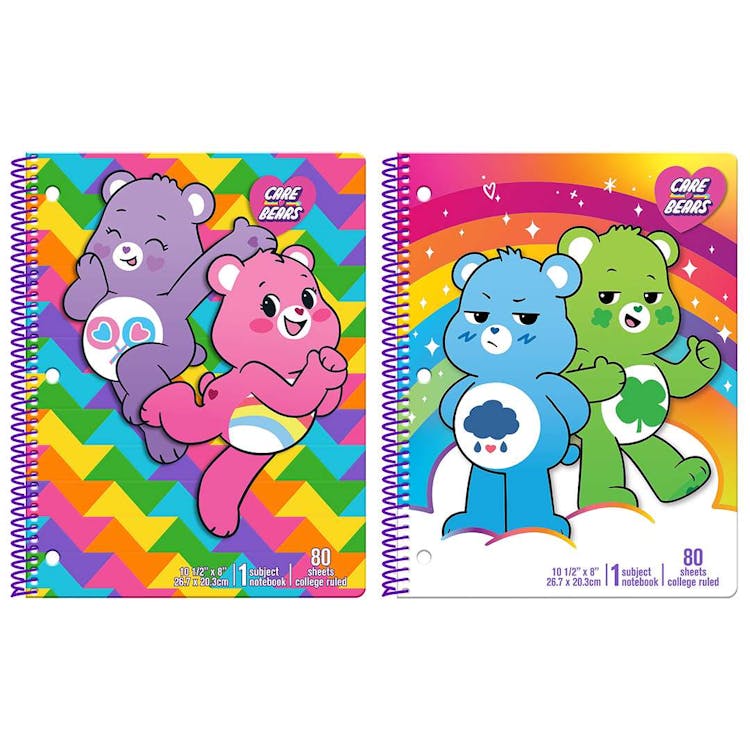 Care Bears Spiral Bound Notebooks - Assorted 2