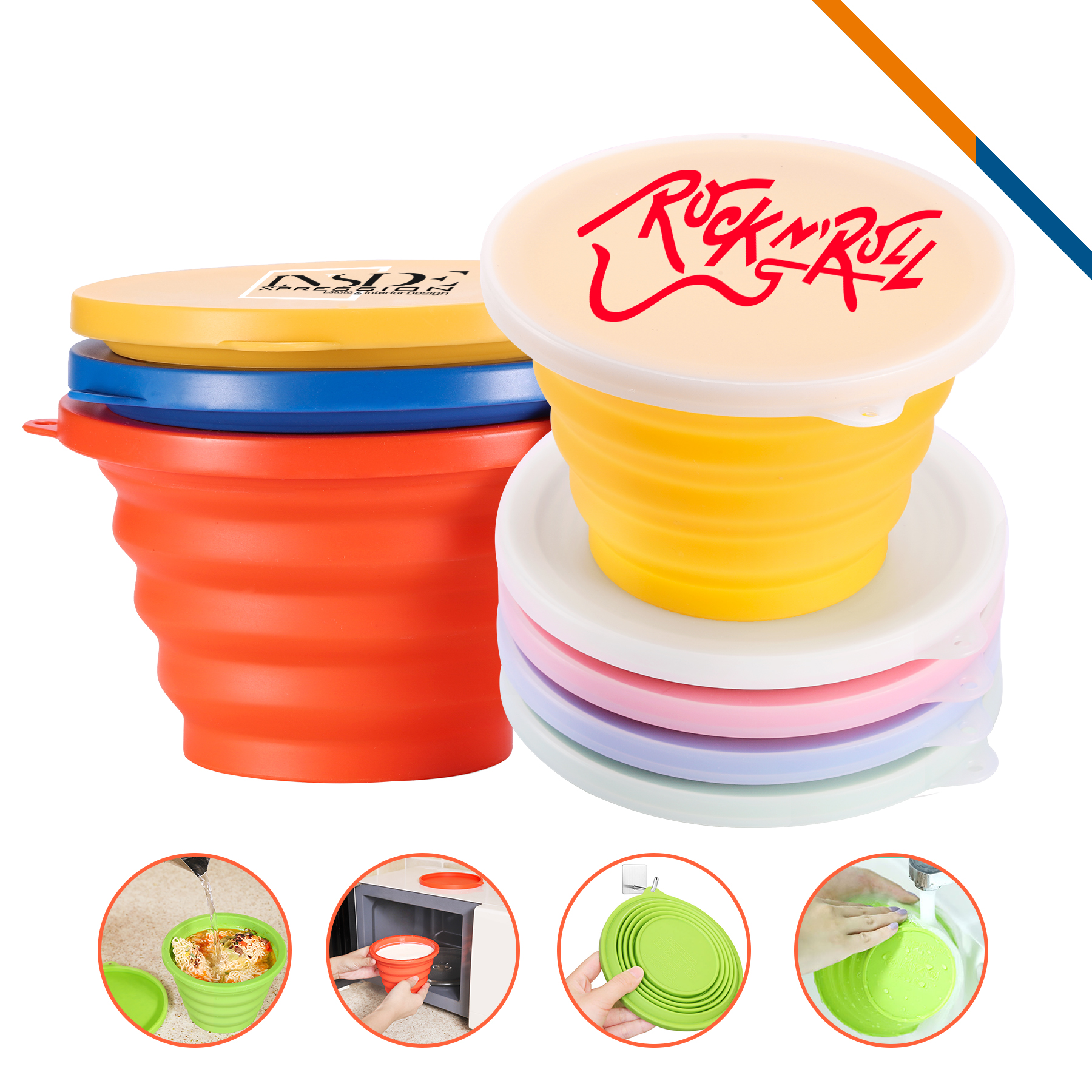 RollBite Collapsible Silicone Lunch Box 2