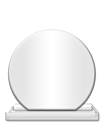 Blank Acrylic: 6" Clear Acrylic Circle, 5x2" clear 1