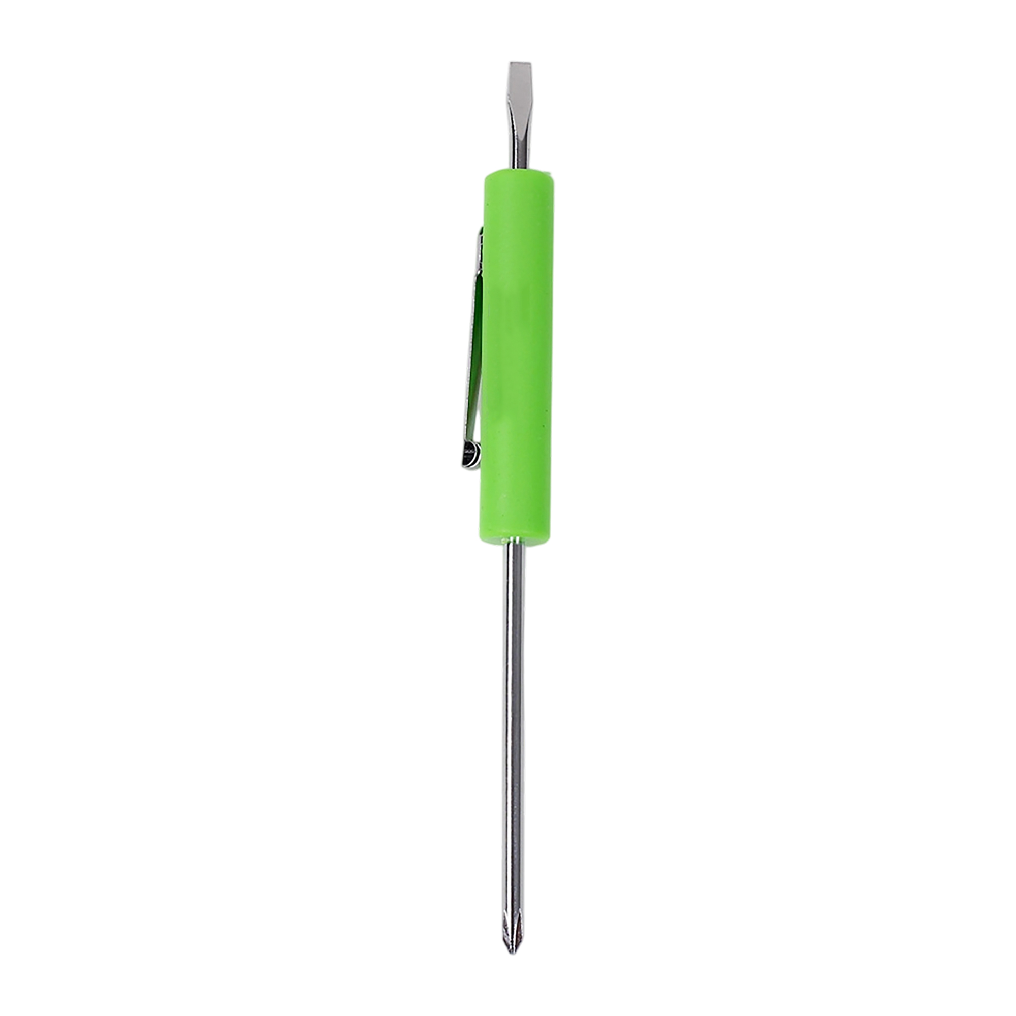 Reversible Pocket Screwdriver Flat Tip And Phillips Tip 5.2" By 0.5" 3