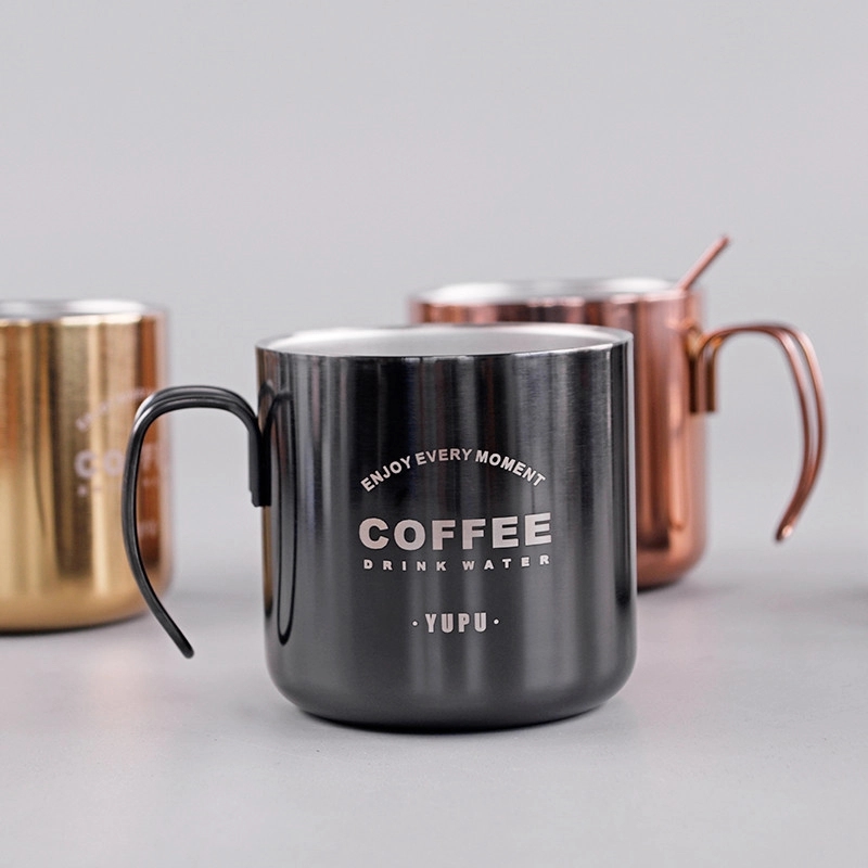 12oz. Wire Handle Stainless Mug 1