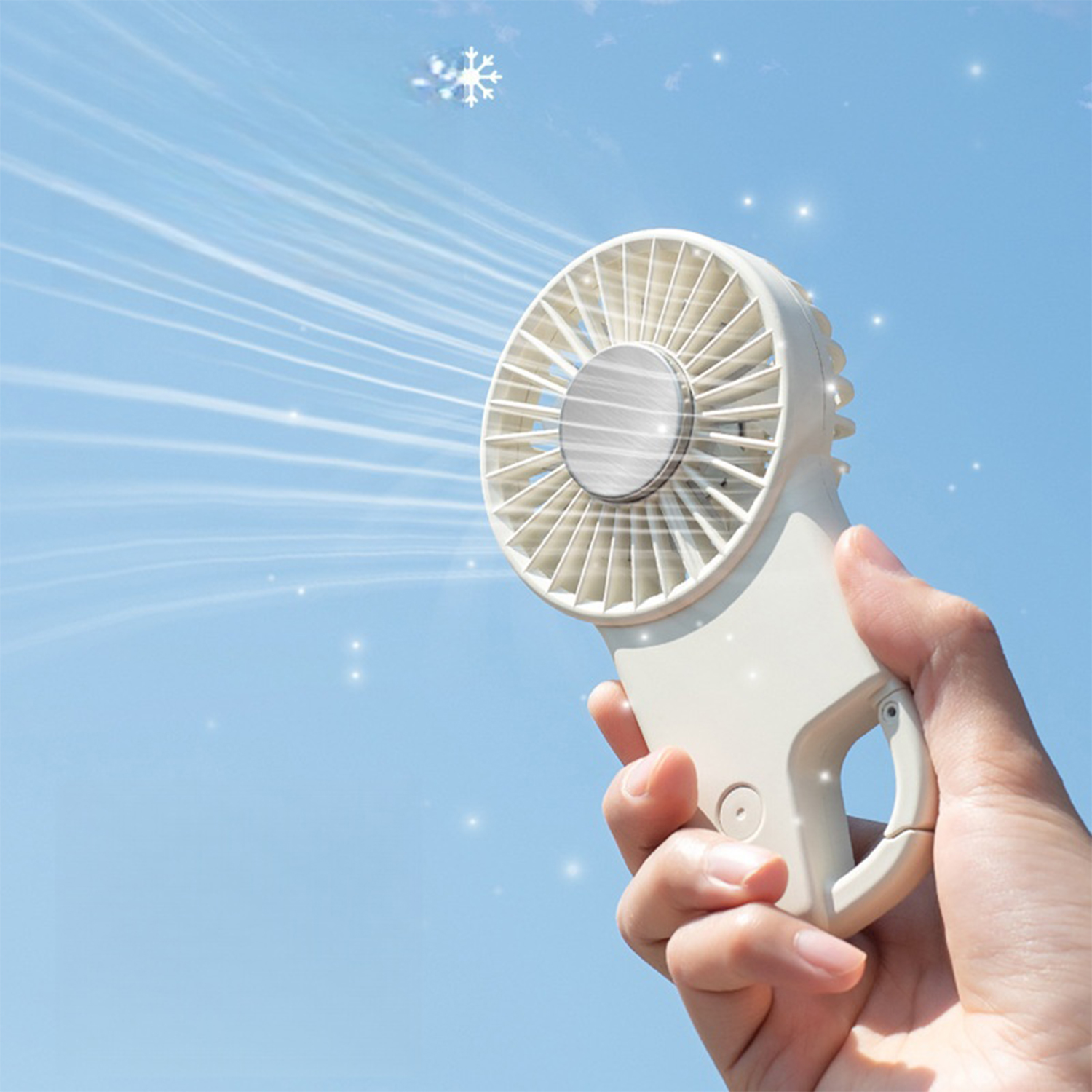 Portable Handheld Fan with Carabiner Clip 6
