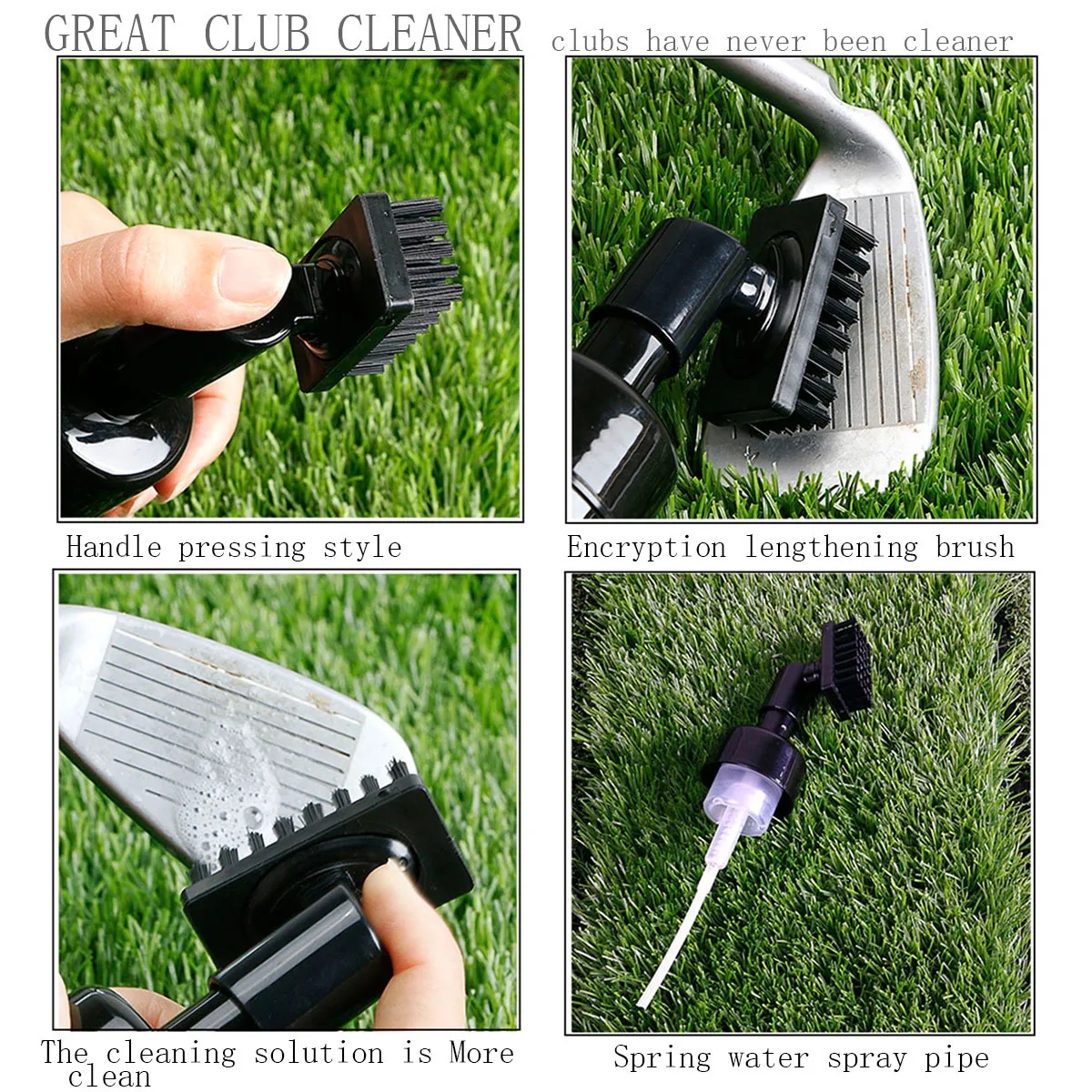 Golf Club Cleaner Brush with Water Dispenser 6