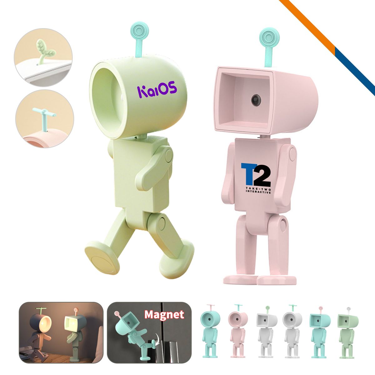 BotLite Mini Robot Magnetic LED Night Light 13