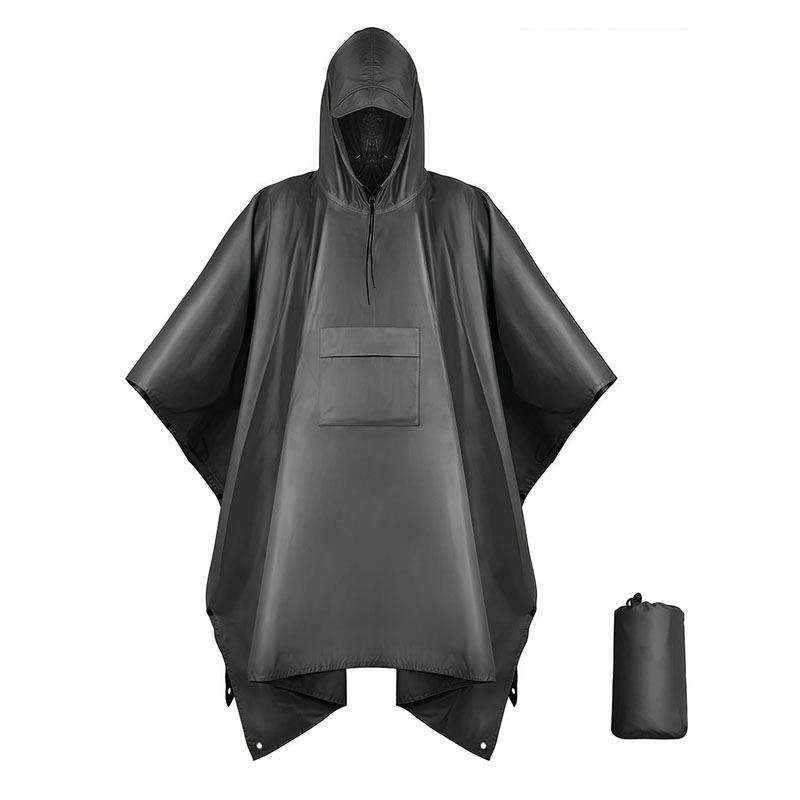 Multi-functional 3-in-1 Sleeved Poncho In Pouch 9