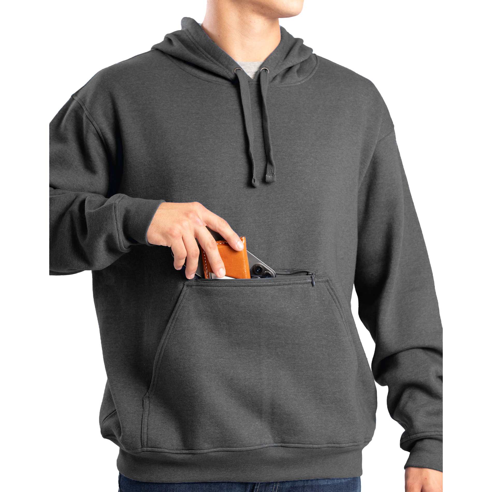 Berne Heritage Zippered Pocket Hooded  Sweatshirt - Men's 129