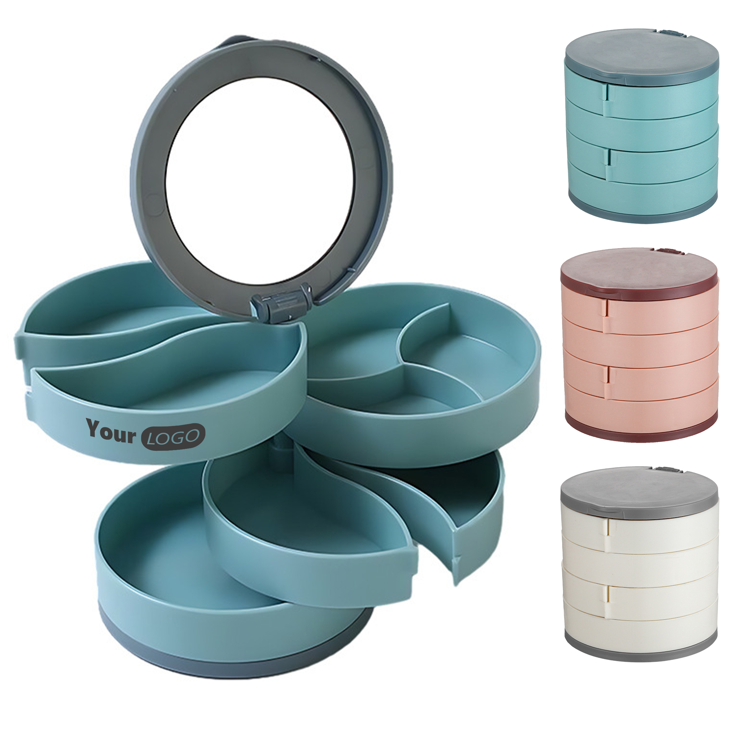 Abs Rotating Multi-Layer Storage Organizer ?C A Stylish Space Saver 3