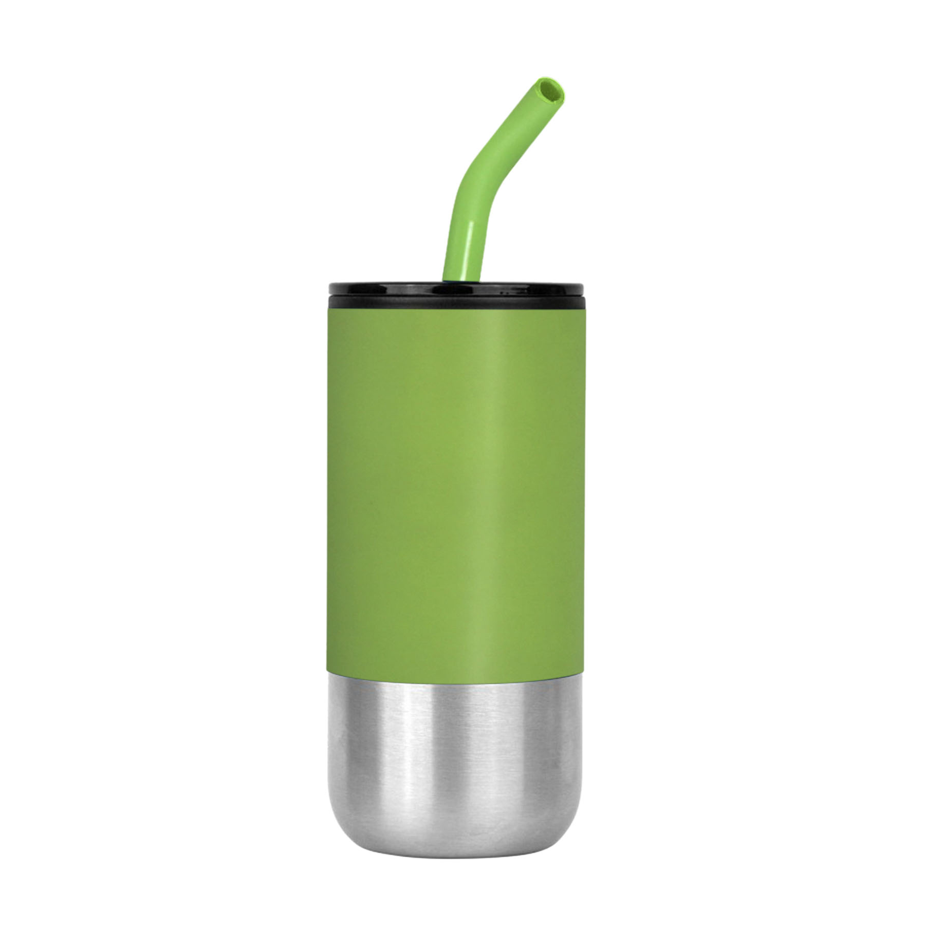 18 oz. Double Wall Color Body Tumbler w/Straw and Lid 8