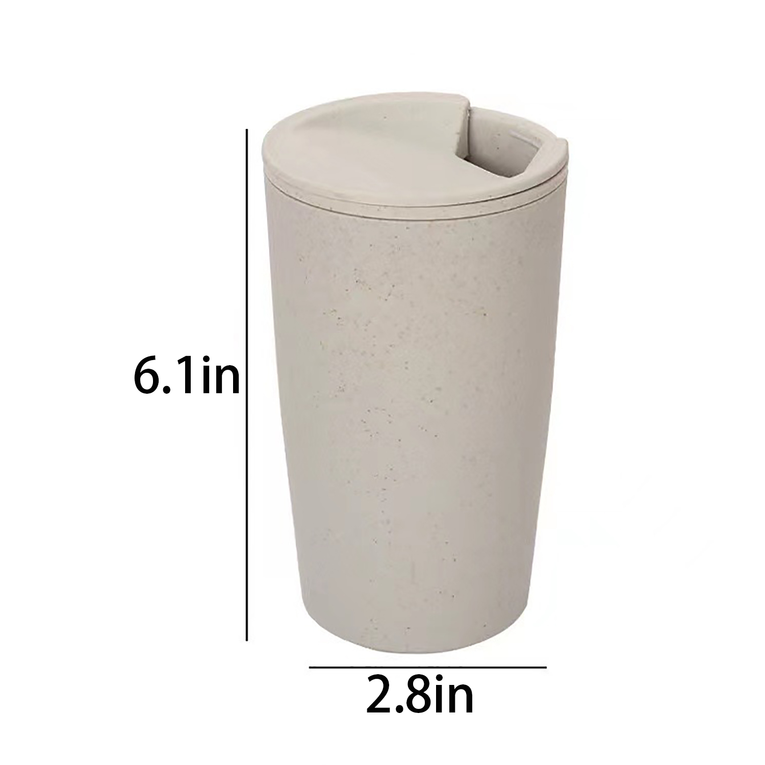 16oz BPA Free Plastic Coffee Cup w/ Lid 10