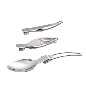 3 In 1 Stainless Steel Knife Fork Spoon Set Flatware With Key Ring 21