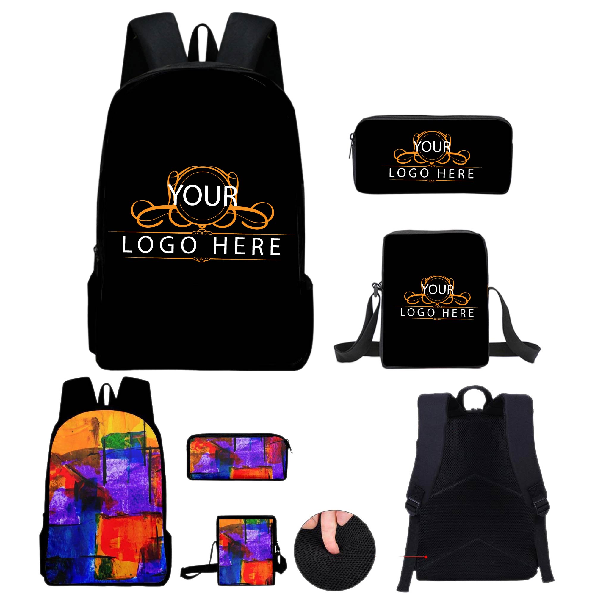 Full Color 3-in-1 School Backpacks 1