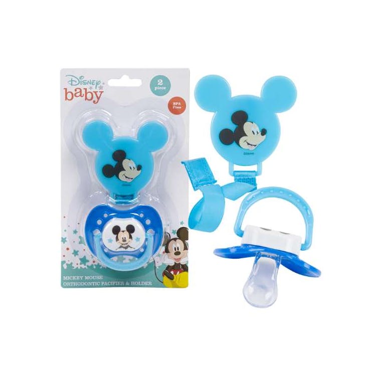 Disney Pacifier & Clip Sets - Blue 2 Pc 1