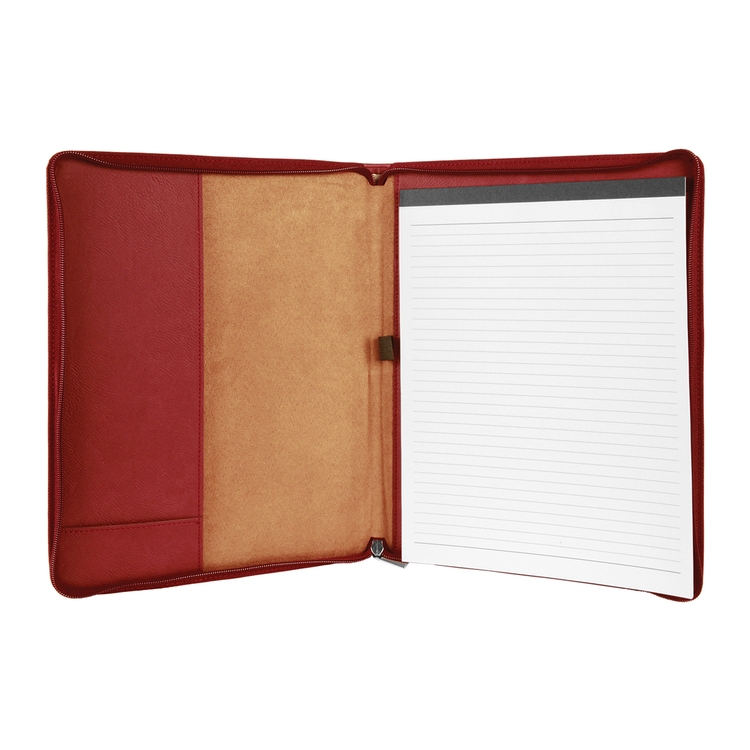 9" x 12" Leatherette Rose Portfolio with Zipper 12