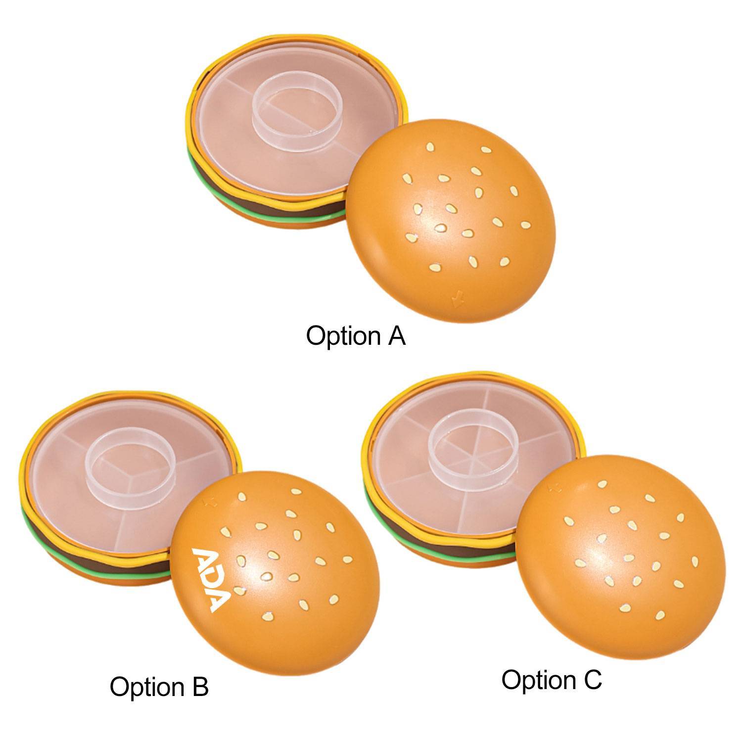 Portable Hamburger Pill Organizer 10