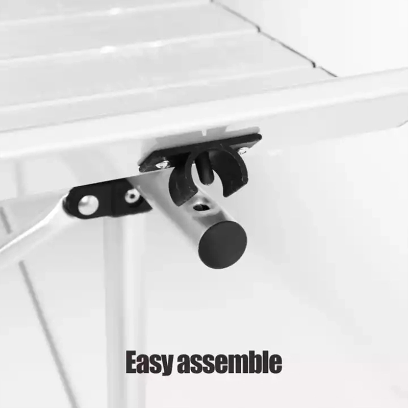 Basics Classic Tv Camping Folding Trays With Storage Rack 2