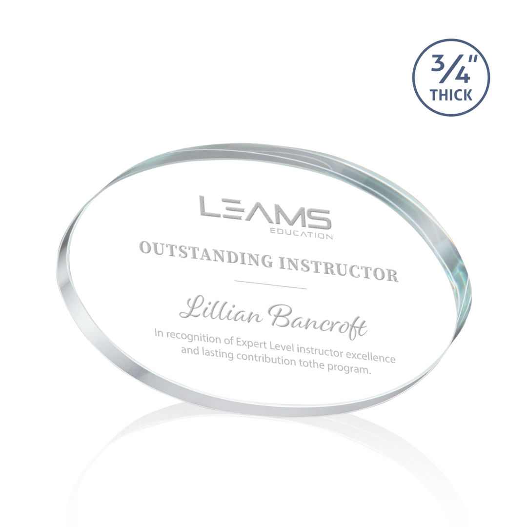 Baldus Oval Award - Clear 2