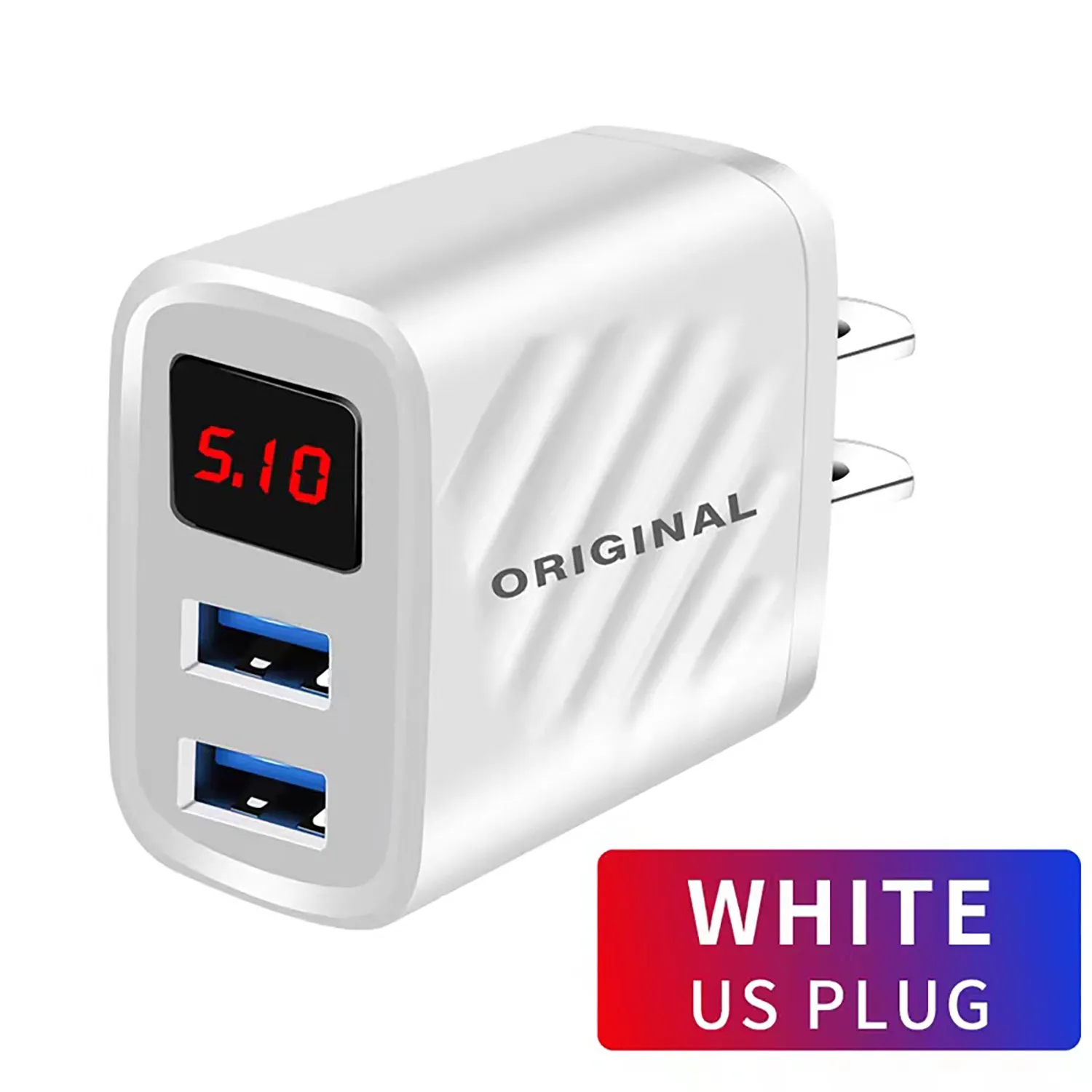 Wall Charger Two Port Intelligent Digital Display 1